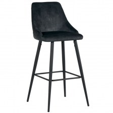 Chaise de bar Lou anthracite